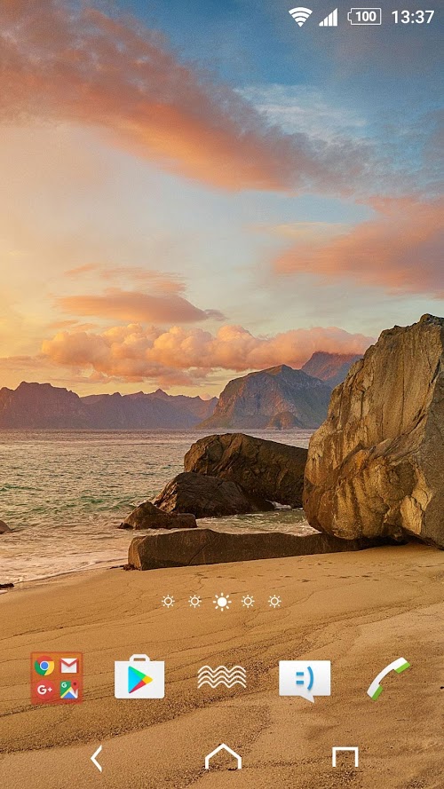 Android application XPERIA™ Summer Theme screenshort