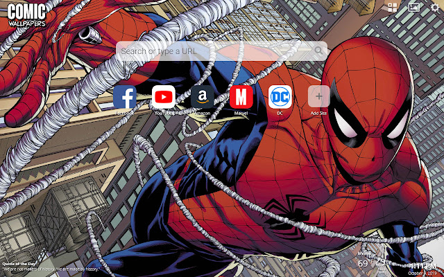 Comic Wallpapers New Tab Theme