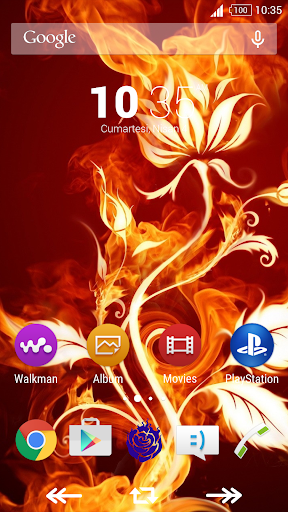 For Xperia Theme Rosefire