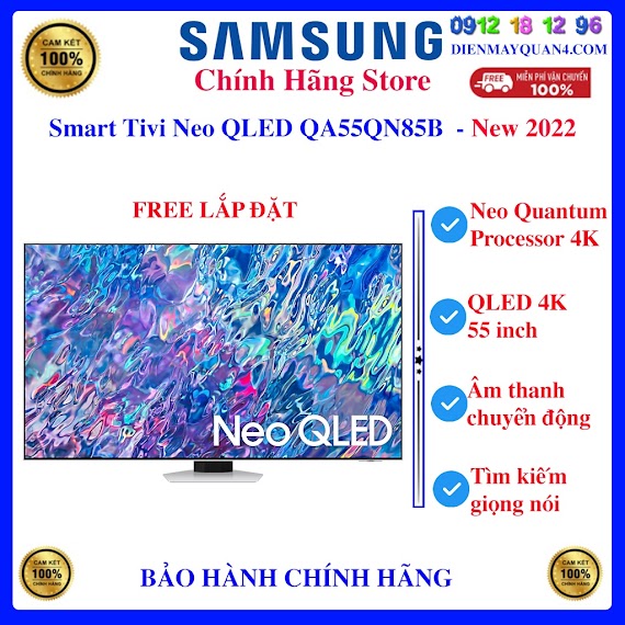 [Samsung 55Qn85B] Smart Tivi Neo Qled Samsung 55 Inch Qa55Qn85B - Qa55Qn85Ba