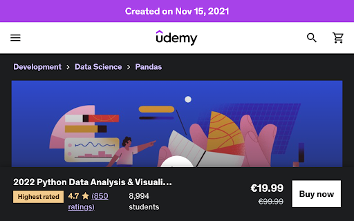 Udemy Show Real Date