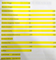 Kebab Shabab menu 2