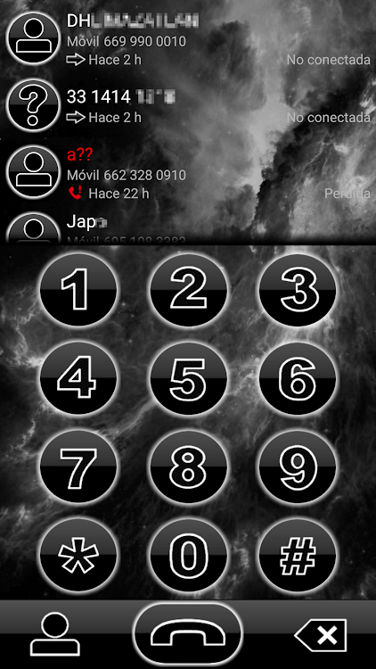 THEME SPACE 2 BLACK EXDIALER - 1.0 - (Android)