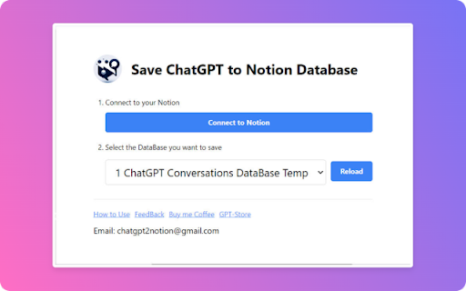 Save ChatGPT to Notion Database