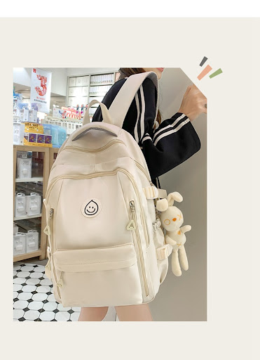 Title 16, Large Capacity Schoolbag for Female College, Pr...
