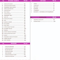 Splendid Cakes menu 4