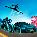 Загрузка приложения Tron Bike Stunt Transform Car Driving Sim Установить Последняя APK загрузчик