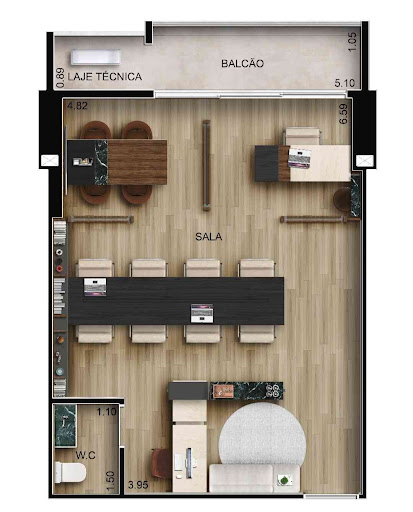 Sala-Conjunto, 41 m² - Foto 21