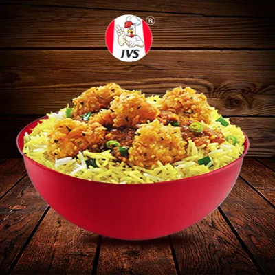 Chicken Popcorn Rice Bowl