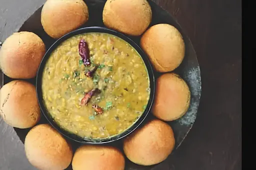 Dal Fry With Bati [4 Pieces]