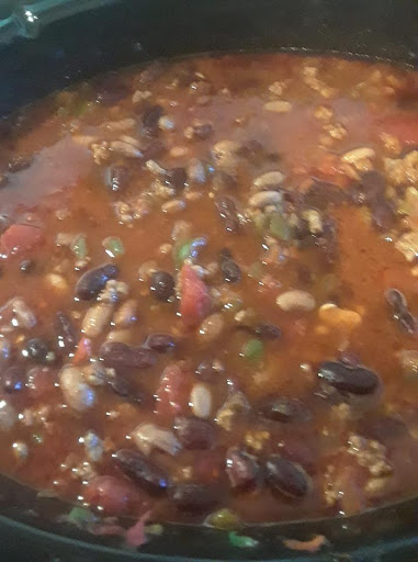 This is Hubby and mine's chili recipe, it is hot, the peppers can be substituted for milder pepper.