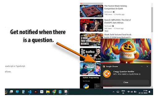 Chegg Question Notifier