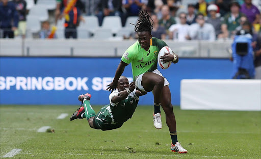 Seabelo Senatla is in great form for the Blitzbokke. Photo Esa Alexander. © Sunday Times