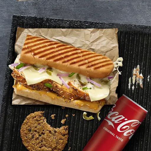 Roast Chicken Melt Sandwich + Side + Coke