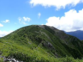 前小河内岳へ