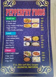 Pepper Fry Foods menu 1