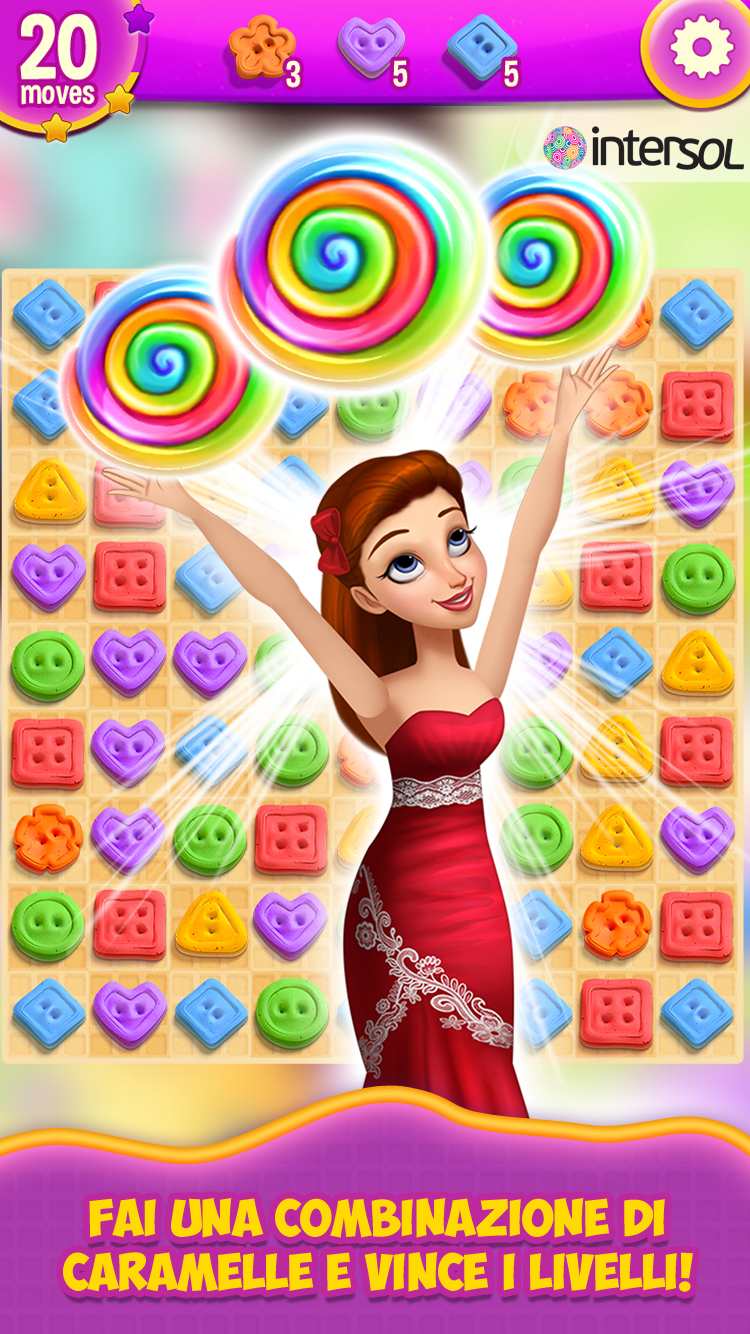 Android application Dress Cake: Match3 screenshort
