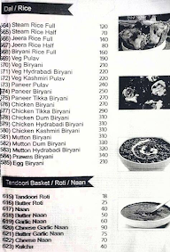 Hotel Abhishek menu 2