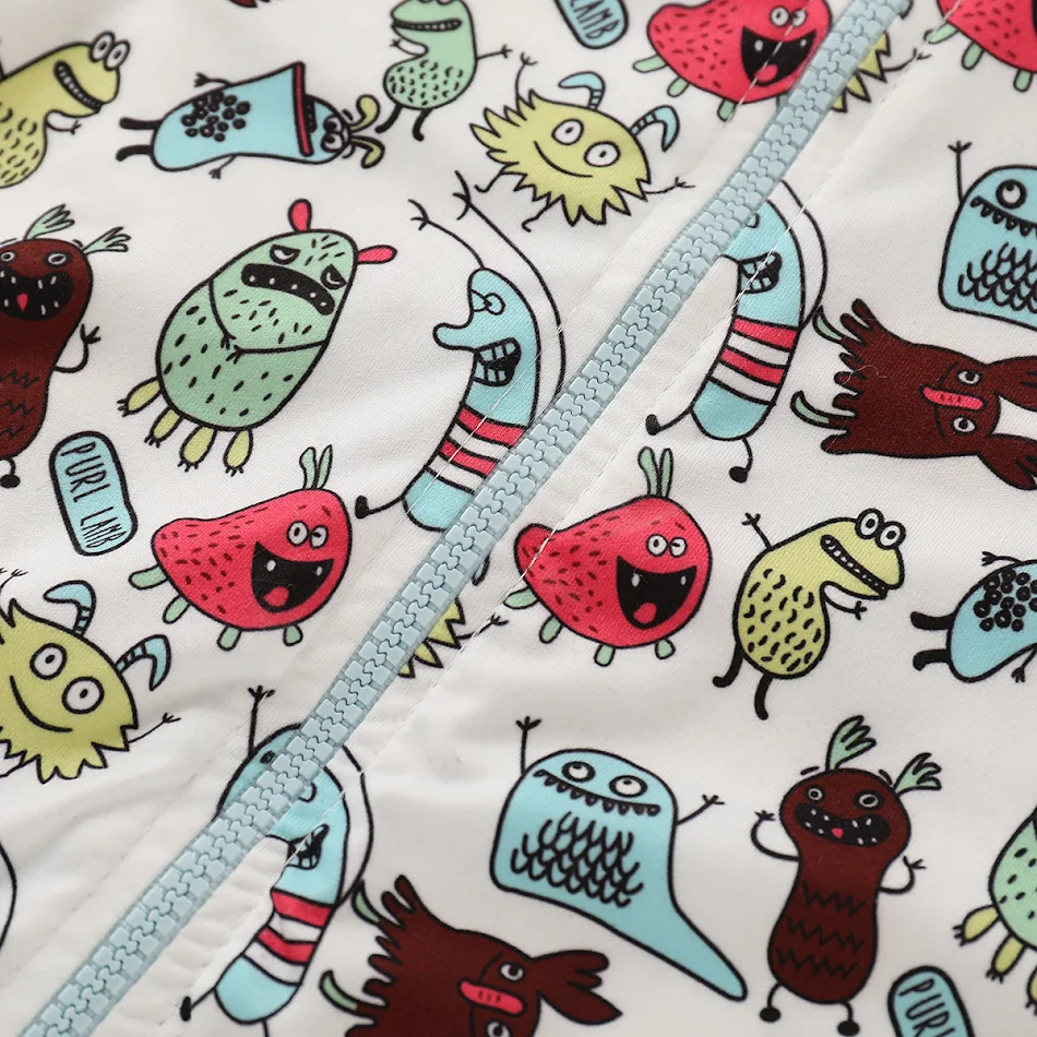 Baby Overall mit langen Ärmeln, niedlichen Cartoon-Motiven, bequeme Kinderkleidung für Babys, perfekt zum Spielen und Kuscheln.
