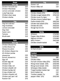 Barbq & Biryani menu 2