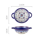 Double ear deep bowl