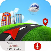 GPS Route Maps : Voice Navigation and Direction  Icon