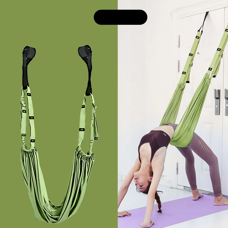 Cinturón elástico de fitness para el hogar, tira de la cuerda para estirar, entrenador de caballo de una palabra, equipo de yoga para estirar piernas y mejorar la flexibilidad.