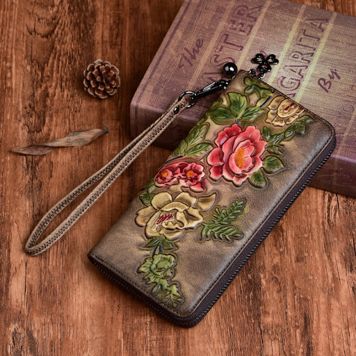 Title 1, Vintage Ladies Wallets, hand-polished and embos...
