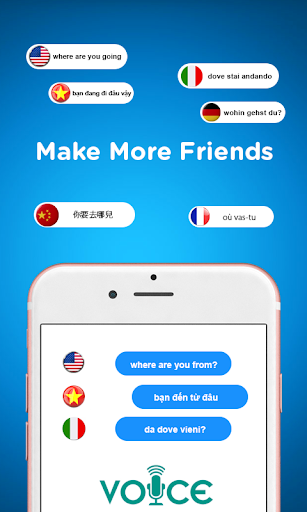 Screenshot Voice to text translator app