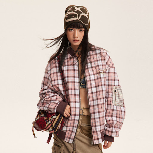 Title 12, Plaid Baseball Uniform Jacket for Men and Women...