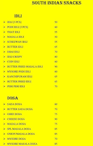 Shri Balaji Dosa Corner menu 2