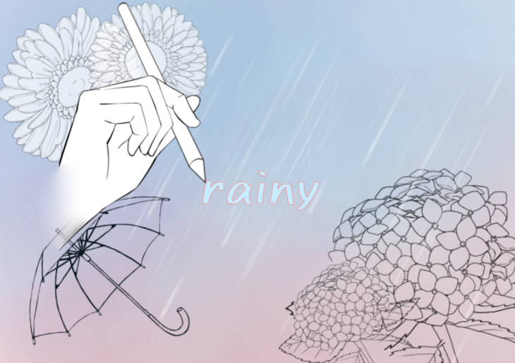 「rainy  🩵×❤️」のメインビジュアル