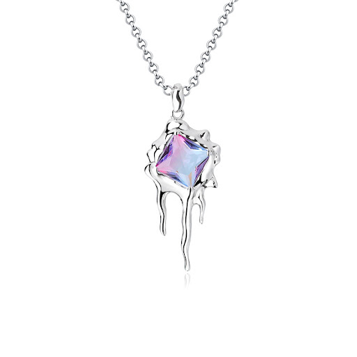 Title 6, Womens Special-Shaped Sterling Silver Lava Nec...