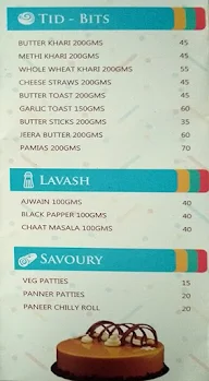 O Cakes menu 2