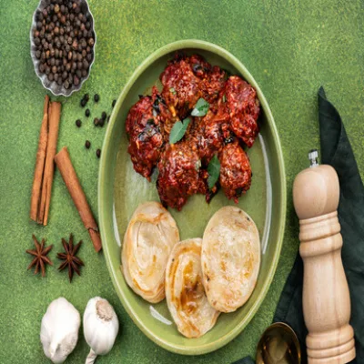 Crab Masala Chettinad With Coin Prantha 1 Qty