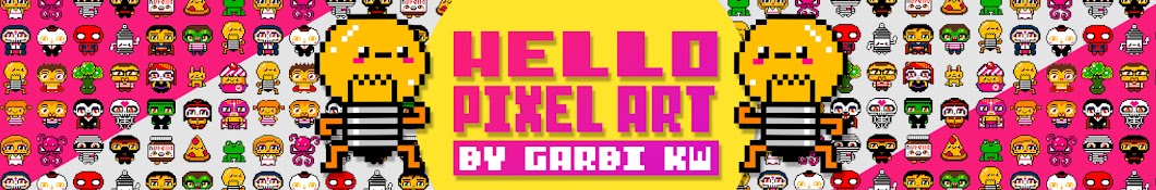 Hello Pixel Art Banner