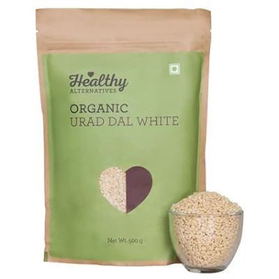 Healthy Ha Organic Urad Dal White - 500 gm