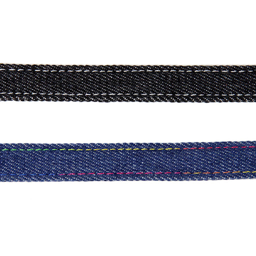 Title 8, Pet Adjustable Collar With Bell Leather Denim C...