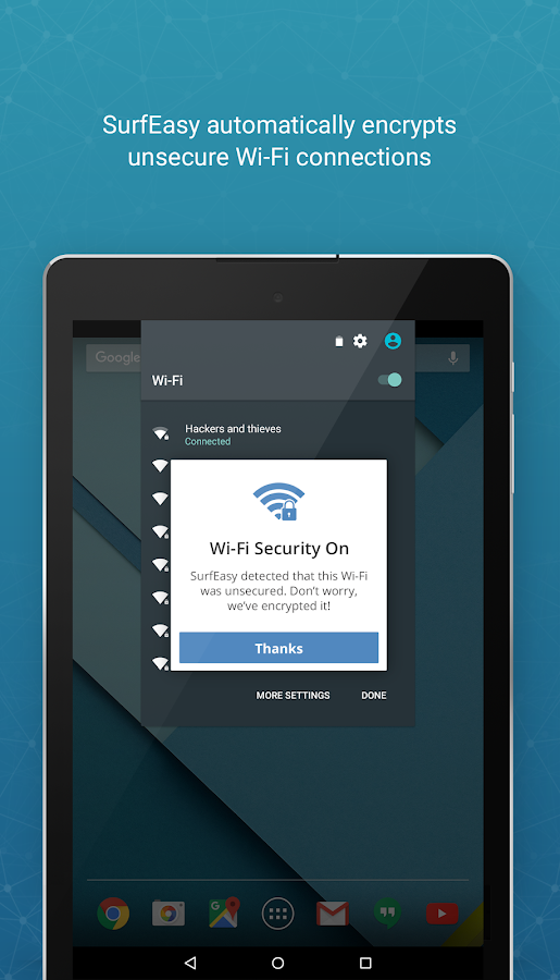    SurfEasy Secure Android VPN- screenshot  