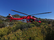 Air Mercy Service rescued six hikers from Table Mountain on Monday.
