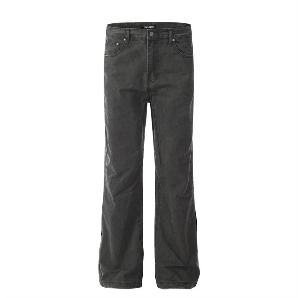 Pantaloni Casual Uomo Gamba Larga Tinta Unita Semplici Comodi e Versatili Perfetti per un Look Rilassato e di Tendenza Adatti a Ogni Giorno