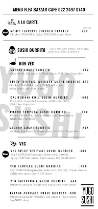 Flea Bazaar Cafe menu 1