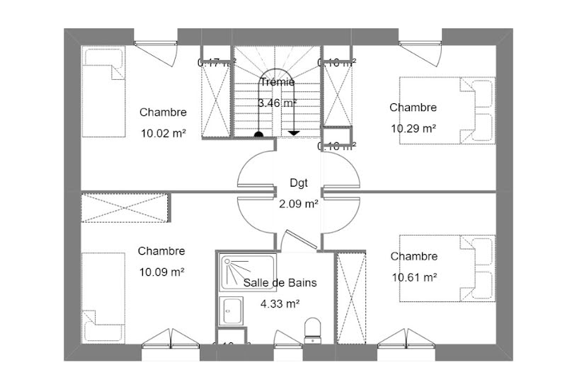  Vente Terrain + Maison - Terrain : 600m² - Maison : 98m² à Roquebrune-sur Argens (83520) 