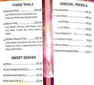 Pardesi's Restaurant menu 1