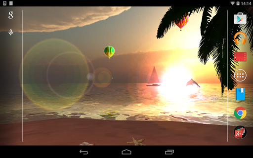 無料个人化AppのOCEAN BEACH 3D ライブ壁紙|記事Game