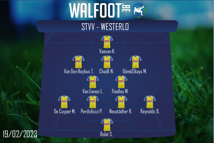 Composition Westerlo | STVV - Westerlo (19/02/2023)