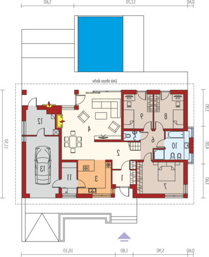 Gabriel G1 MULTI-COMFORT - Rzut parteru