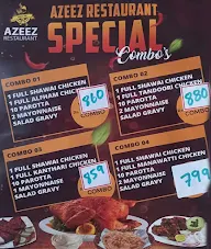 Azeez Restaurant menu 1