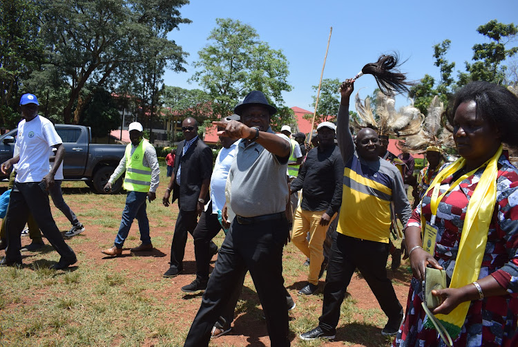 Politician Odoyo Owidi in Homa Bay town