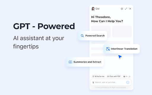 Cici, ton assistant IA sur navigateur